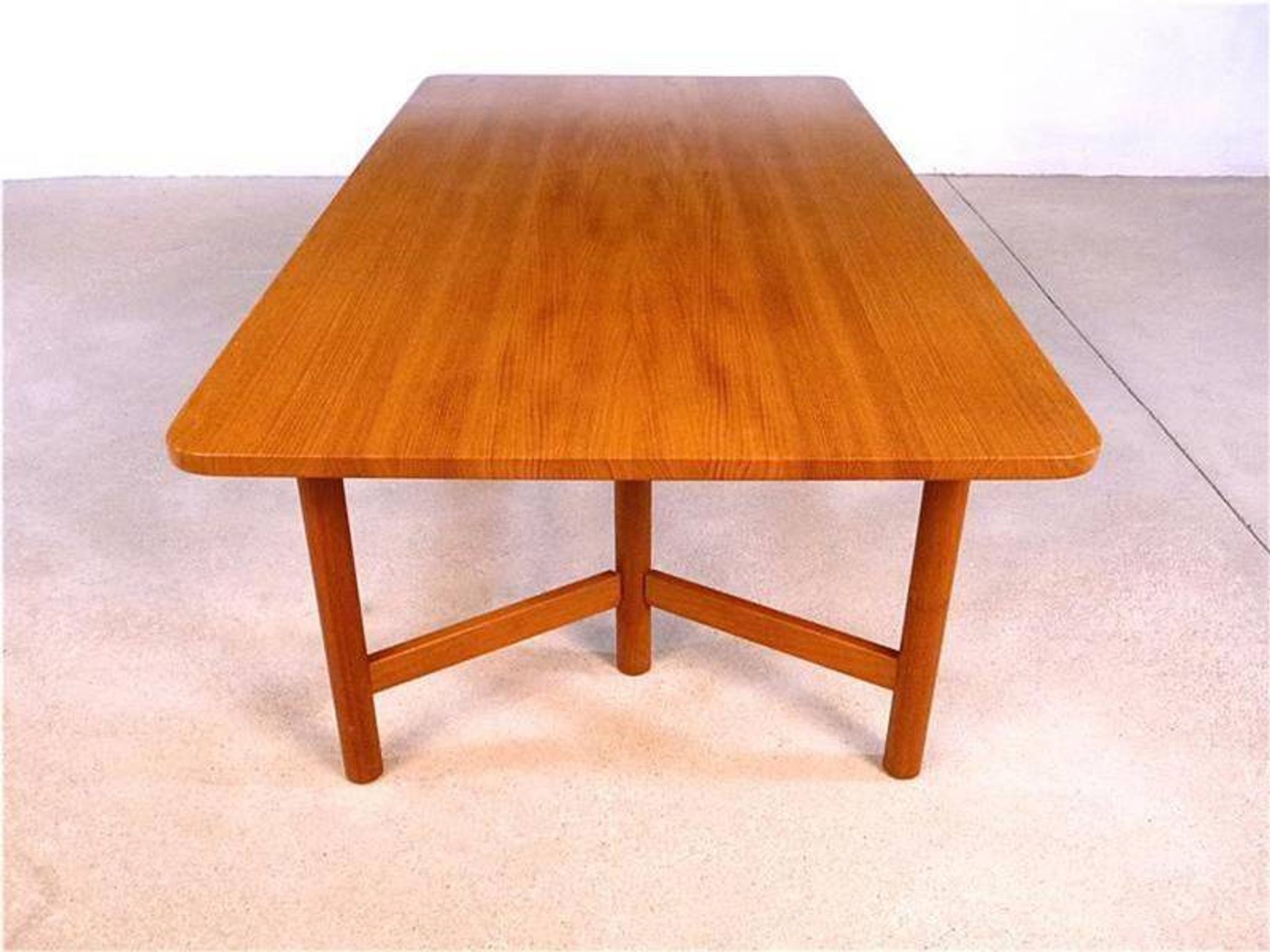 Large Scandinavian modern teak coffee table from Rasmus Solberg, 1960s