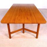 Large Scandinavian modern teak coffee table from Rasmus Solberg, 1960s