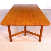 Large Scandinavian modern teak coffee table from Rasmus Solberg, 1960s