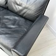 ‘70s/‘80s Vintage 620 Leather 2-Seater Sofa by Dieter Rams for Vitsoe