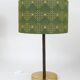 Pair of table lamps or accent lamps in brass and leather by J.T. Kalmar, Mid-Century, Austria, 1960s.