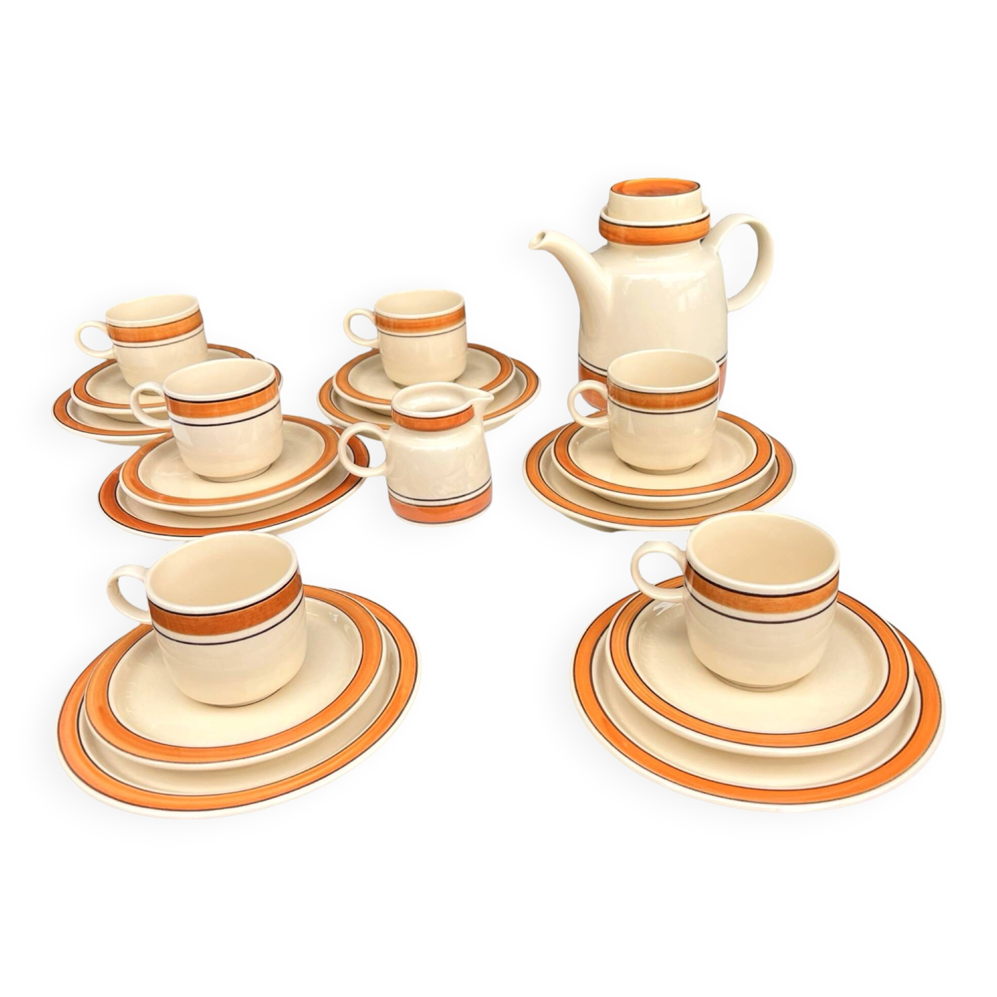 Melitta coffee set for 6 people, Germany, 1970s.