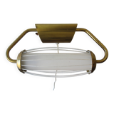 Scandinavian wall lamp in glass and brass