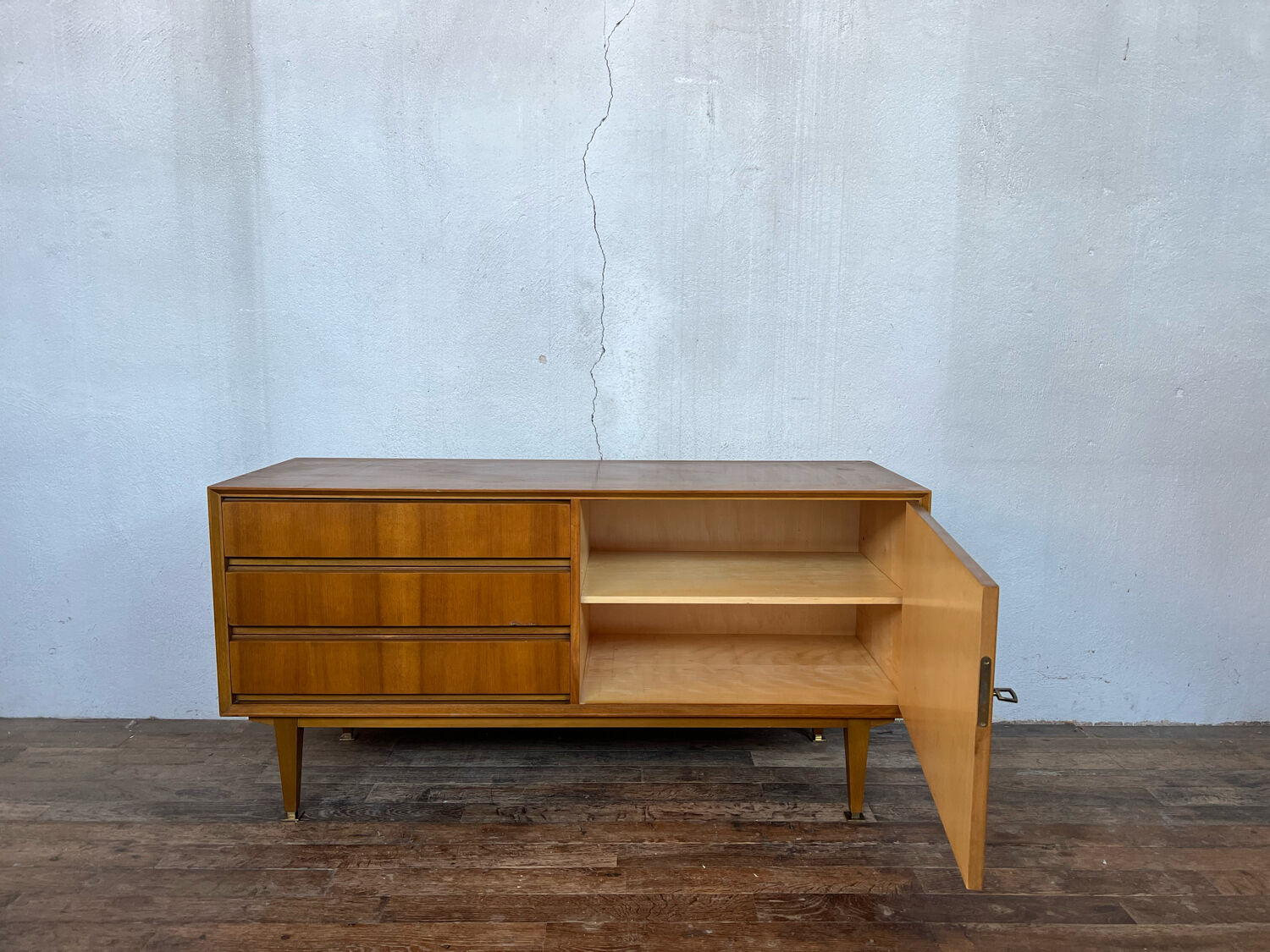 Sideboard vintage tv furniture 1950 Scandinavian