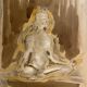 Signed painting, mixed media, female portrait "Zen"