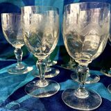SET OF 10 LIQUEUR GLASSES IN VIERZON GLASS EMMA MODEL