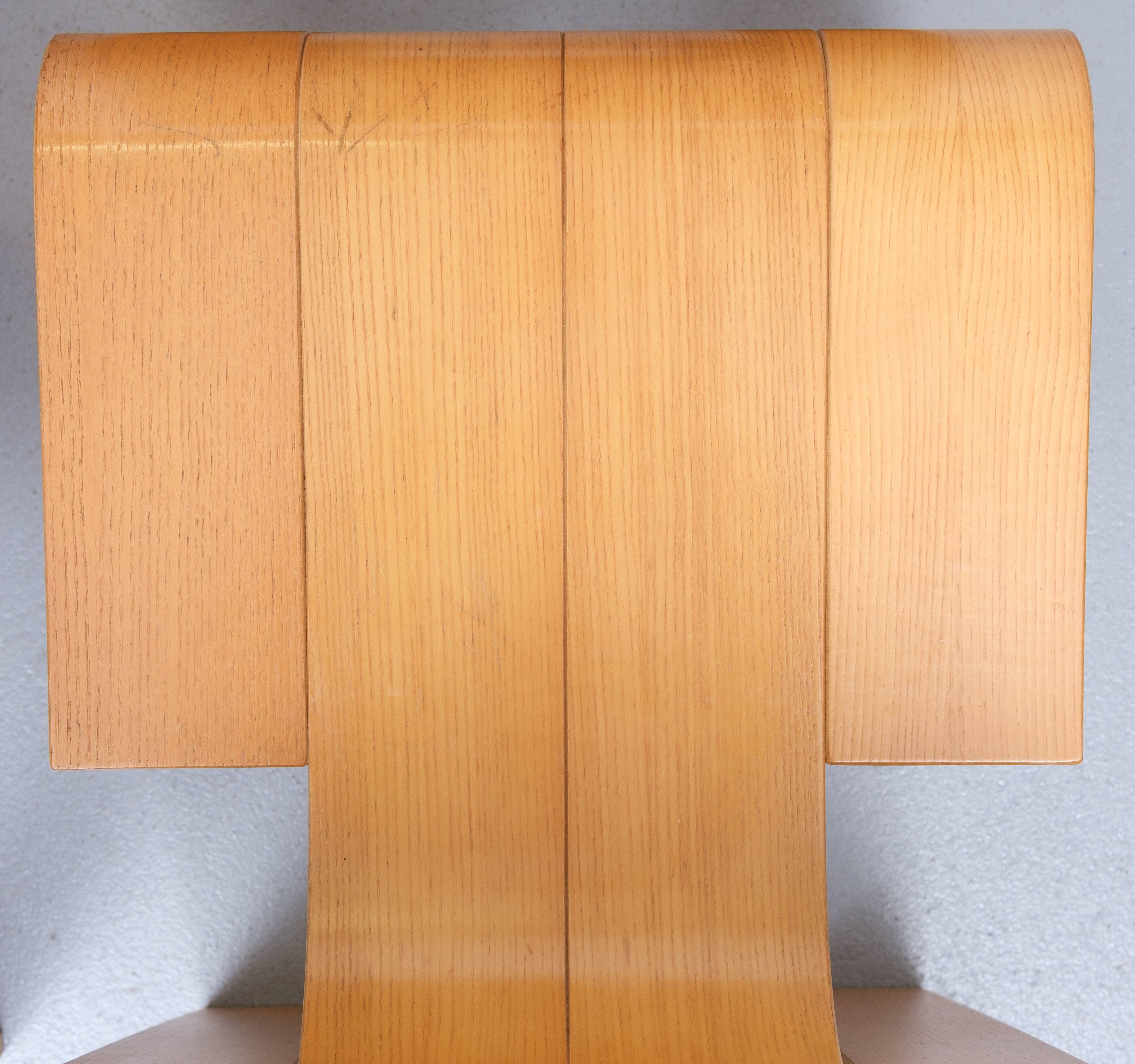 6 Gijs Bakker Strip Chairs for castelyn 1970s