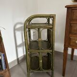 Rattan bedside table