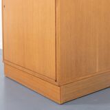 Swedish vintage bar cabinet in two parts in oak from the 1970s