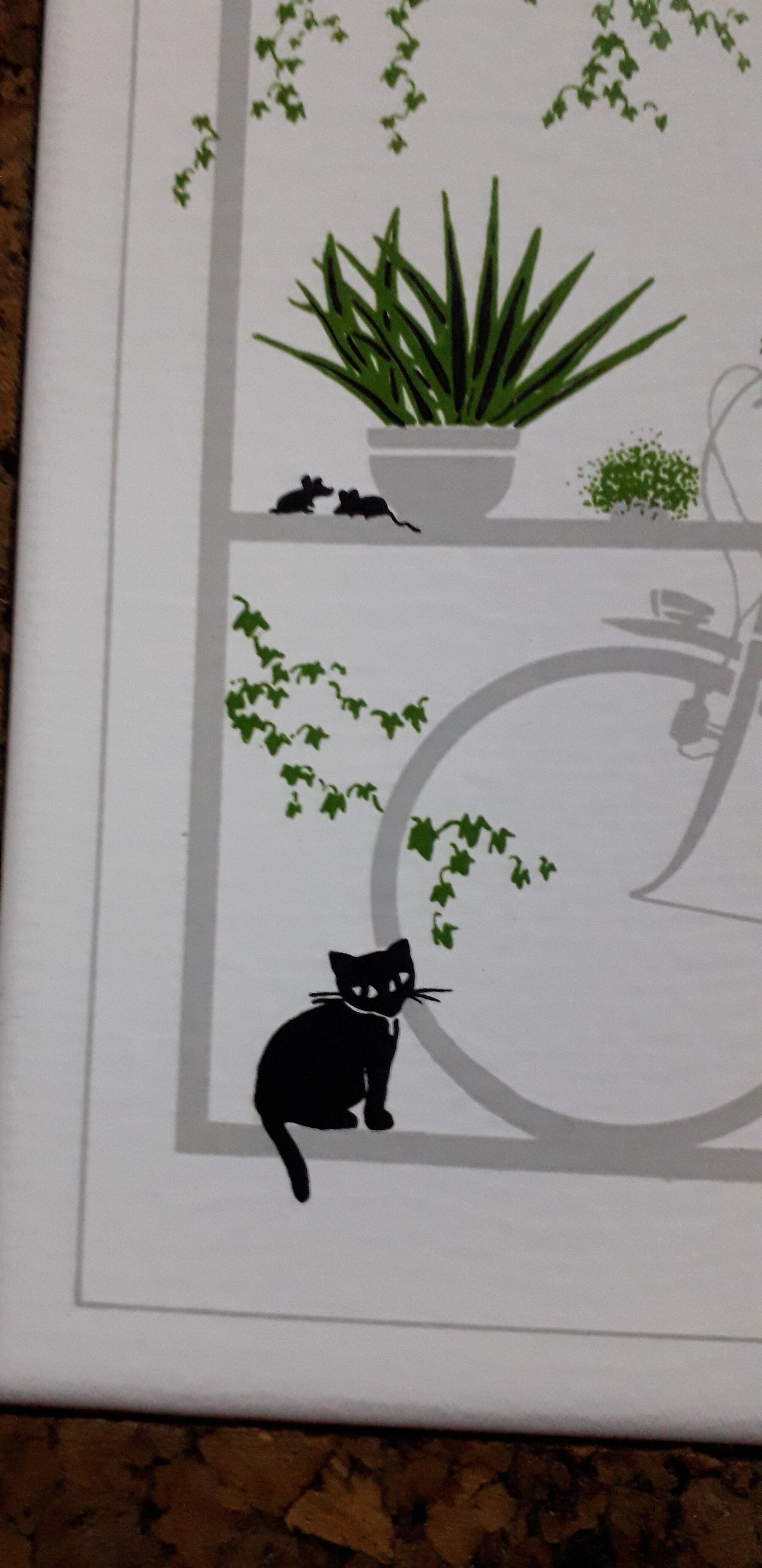 Decorative ceramic and cork underside