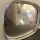 Christofle serving tray in silver metal