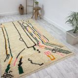 Handmade wool berber rug 260 x 160 cm