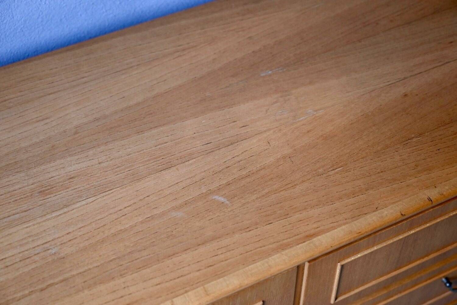 Small Scandinavian buffet from the 50s-60s in light oak.