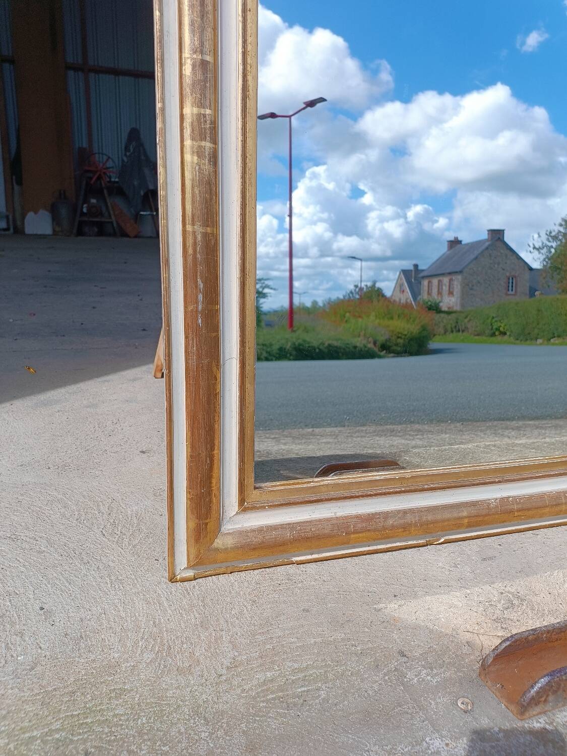 Miroir ancien Louis Philippe 101/74 cm
