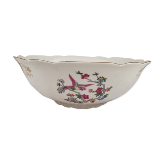 K&G Lunéville Badonviller earthenware bowl Bird-Lyre pattern