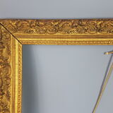 Old wooden frame - golden stucco period 1900 66x50cm, leaf 57x41 cm S26