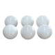 Lot de 6 globes anciens en opaline blanche
