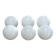 Lot de 6 globes anciens en opaline blanche