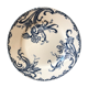 Assiette plate XIXème terre de fer modèle Iris