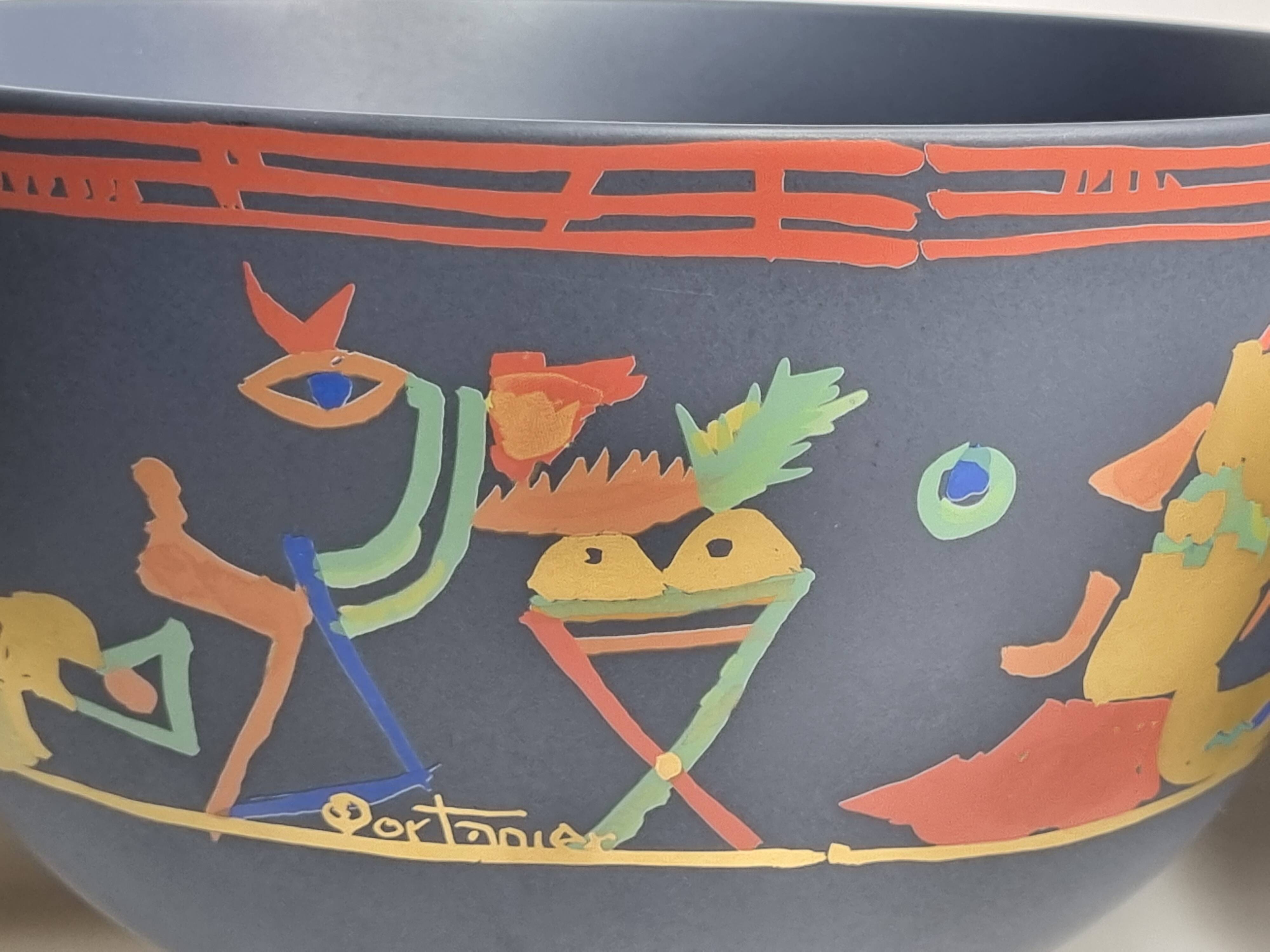 Pair of Rosenthal Liguria bowls by Gilbert Portanier, 1970s, 26 cm