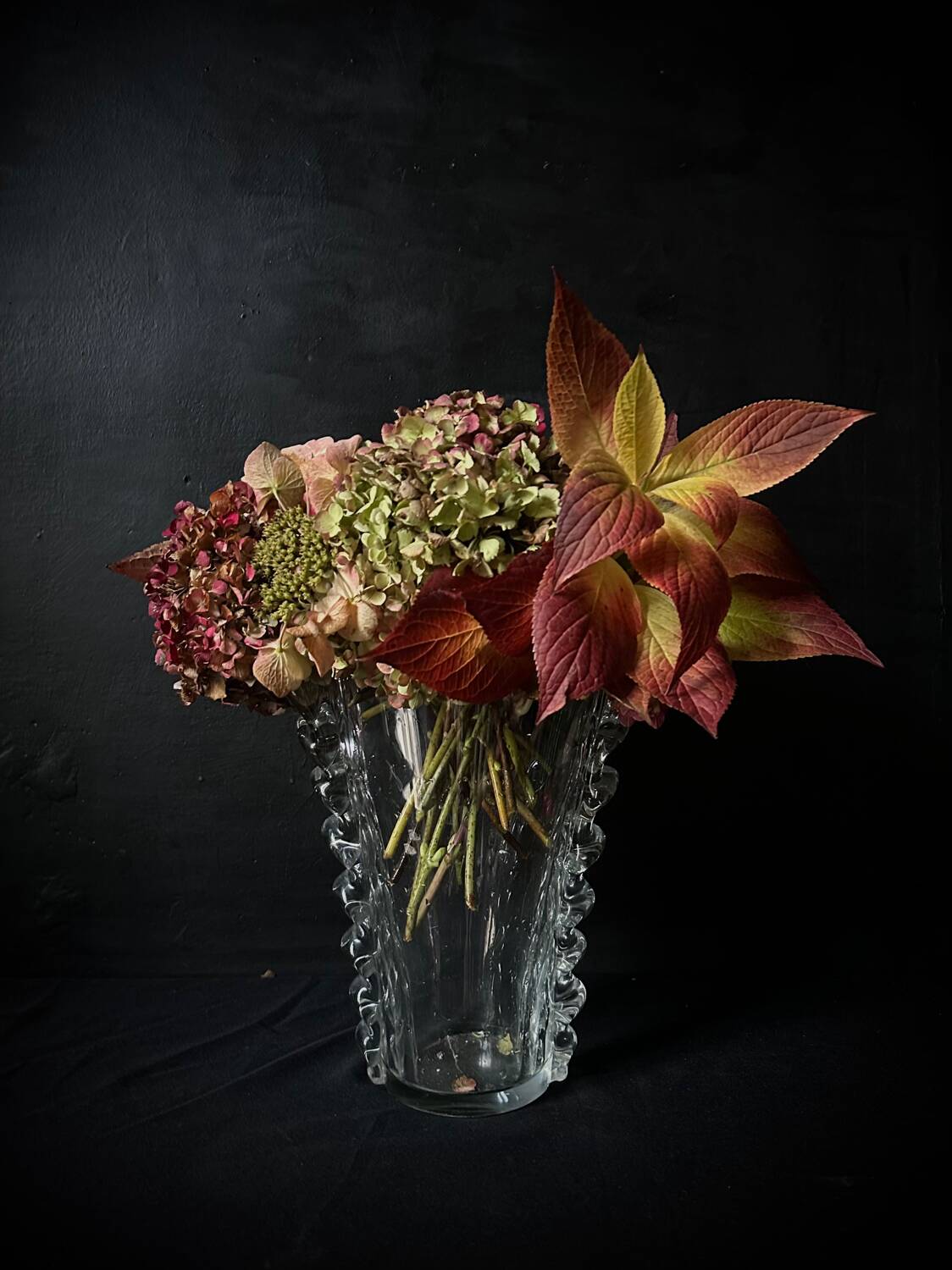 Large crystal vase