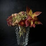 Large crystal vase