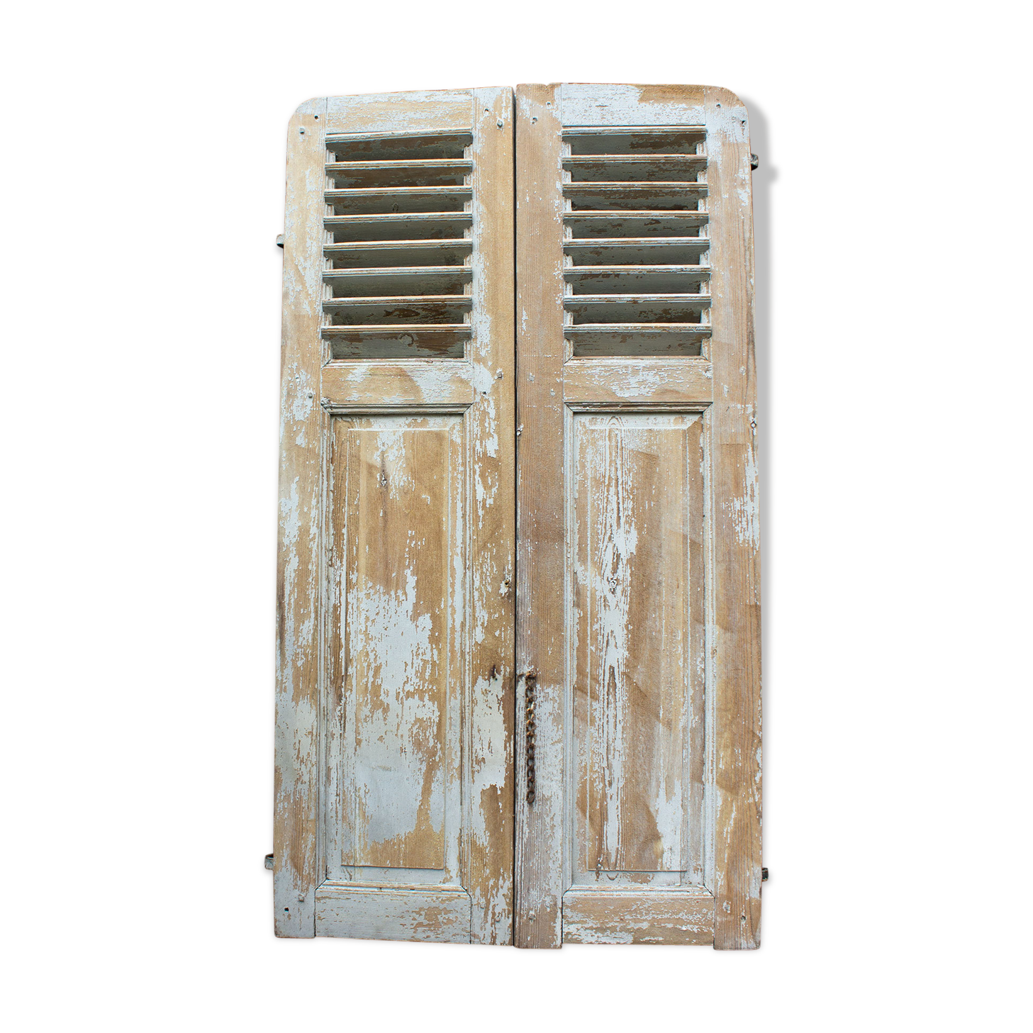 Old pair of wooden shutters 152 cm