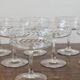 8 coupes à champagne en cristal gravé