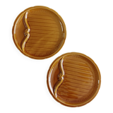 Set of 2 Gien asparagus plates