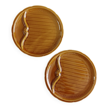 Set of 2 Gien asparagus plates