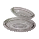 Duo of glass beaded raviers