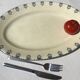 Oval dish Terre de Fer marine Rotterdam