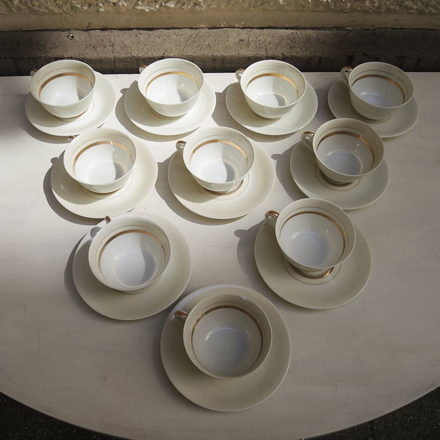 Antique A. Vignaud Porcelain Tea/Coffee Set
