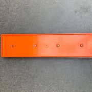 Porte-manteau orange de l’ère spatiale du milieu du siècle, années 1960