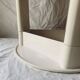 Vintage white plastic tripod stool Gedy - design Olaf von Bohr