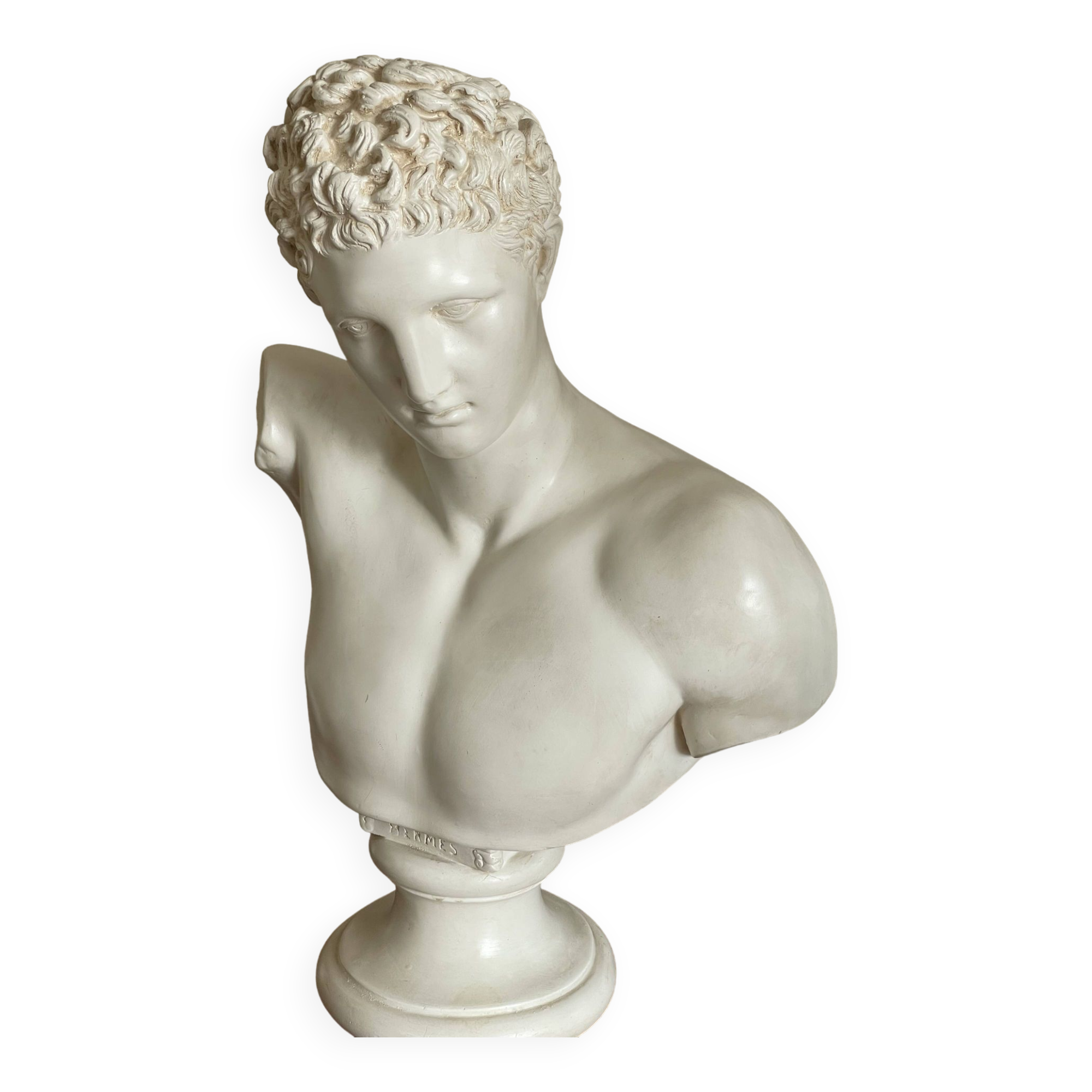 Large Hermes plaster bust