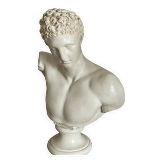 Large Hermes plaster bust