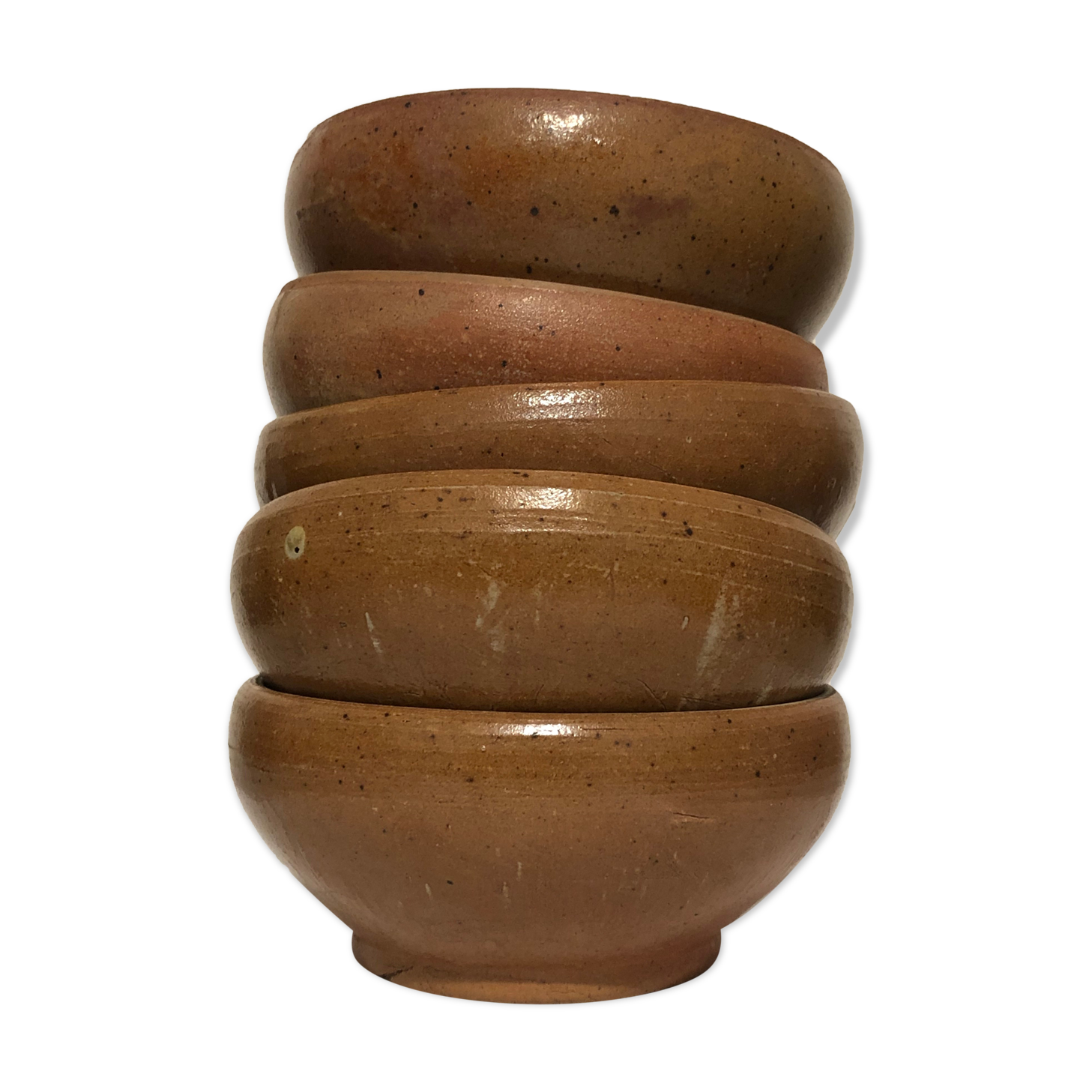 5 sandstone bowls set