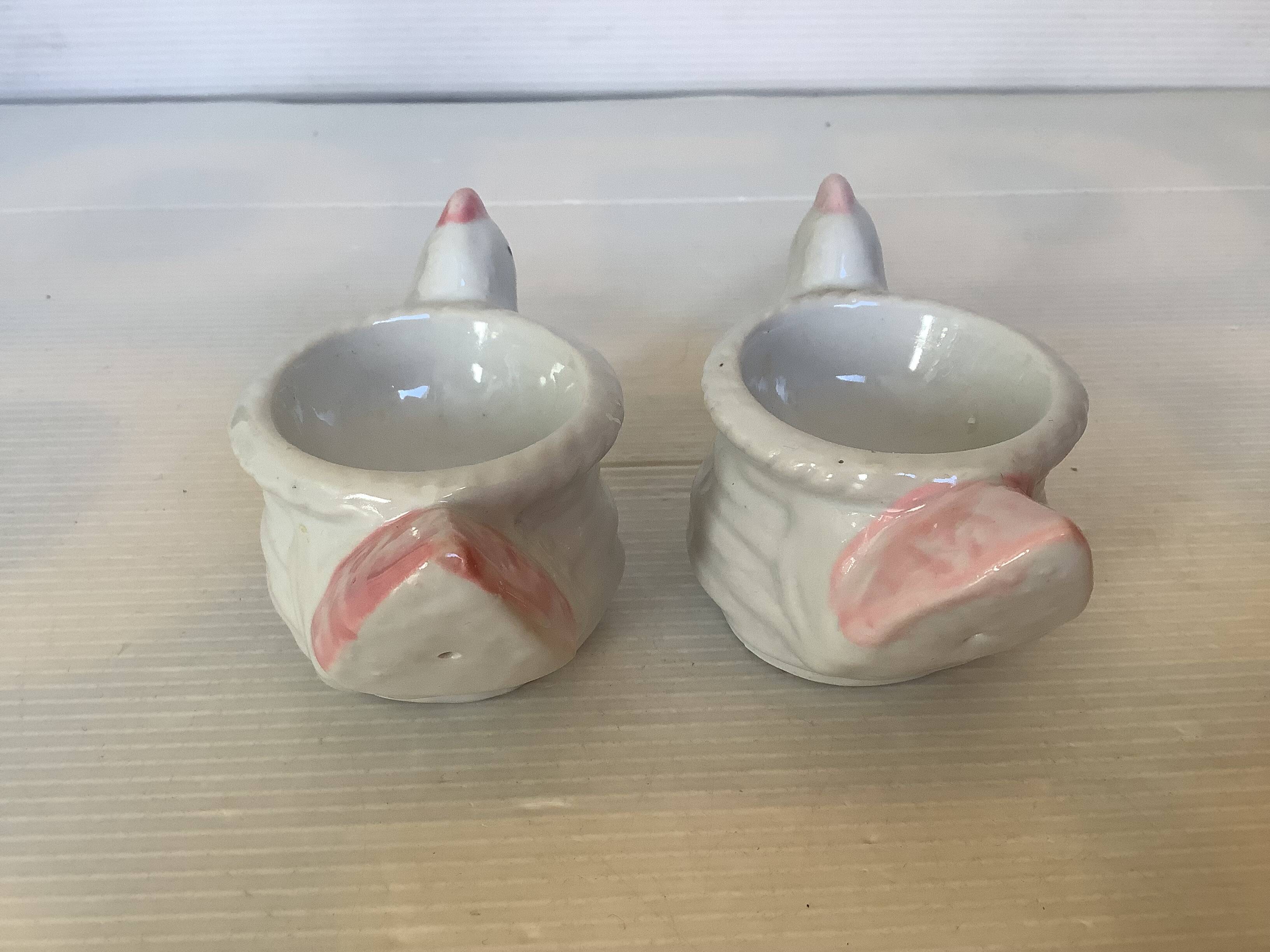 Pair of chicken egg cups