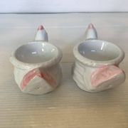 Pair of chicken egg cups