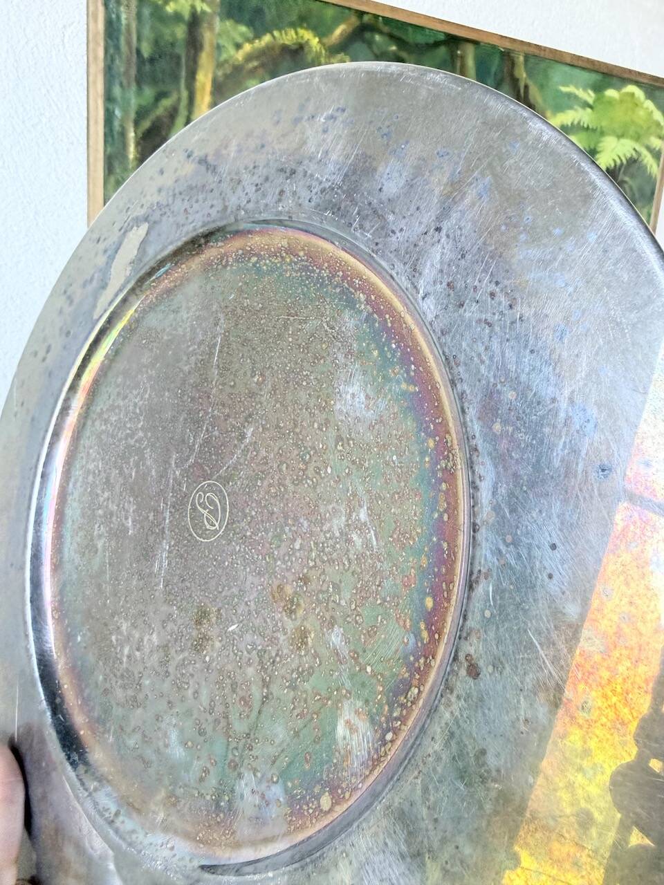Set of 12 plates - underplates - silver-plated metal Emile Puiforcat