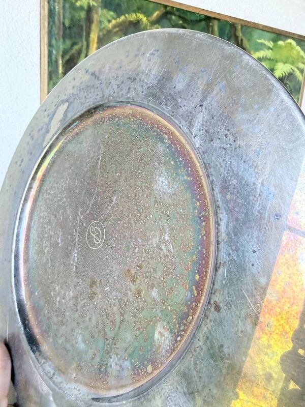 Set 12 assiettes - sous-assiettes - métal argenté Emile Puiforcat