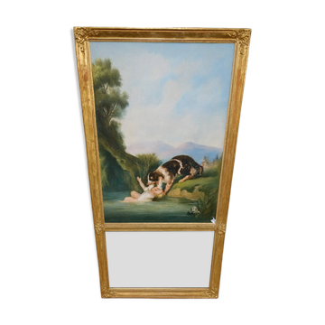 Grand miroir trumeau époque napoléon III