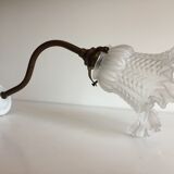 Porcelain and brass sconce