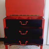 Secretary desk with 2 drawers, 1 niche with 3 storage spaces