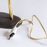 Metal and brass cocotte lamp, 1950s