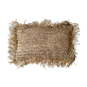 Cushion in raffia 30x50 cm