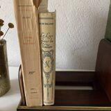 Adjustable bookend 1900 EM.Terquem, wood and brass