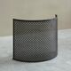 Half-moon antique wrought iron fire screen from the 19th century.