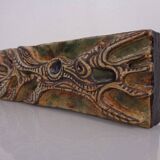 Studio ceramic wall plaque by Gerhard Liebenthron, Germany, 1983